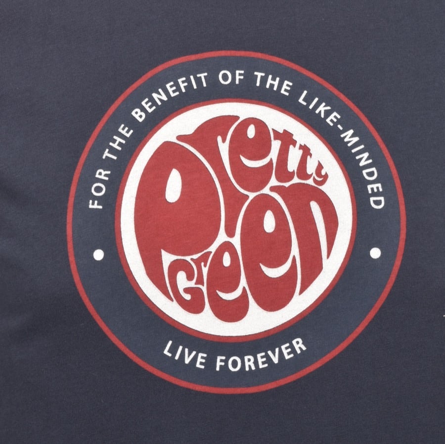 Alternative Image for ProductPretty Green Like Minded Crew Neck T Shirt Navy3